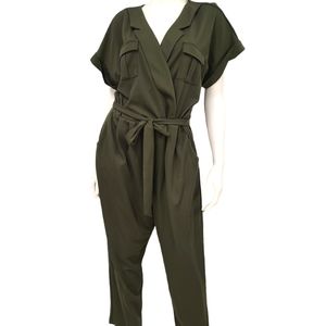 Maurices Olive Green Jumpsuit Size Xl
